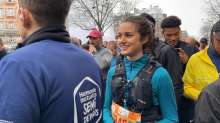 Edene Assed, 16 ans, participante la plus jeune de la course
